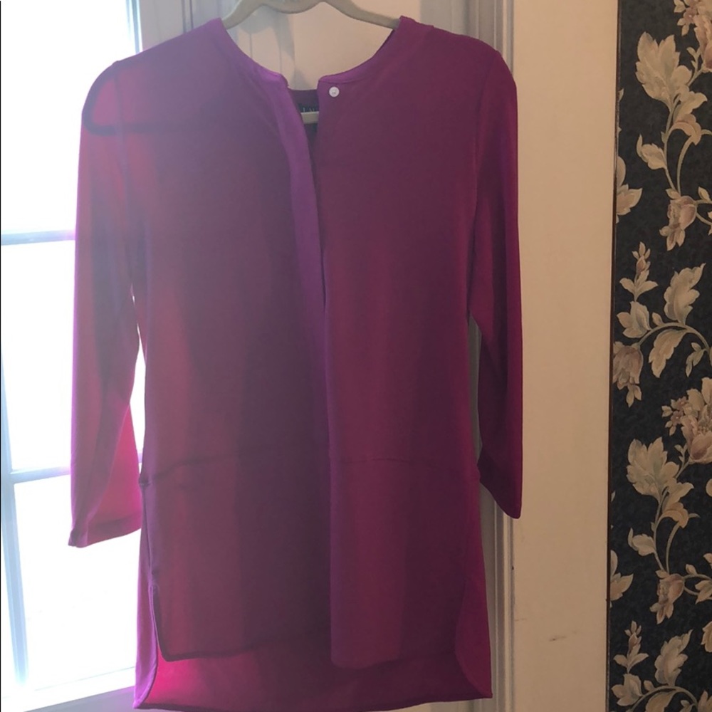 NWT Ralph Lauren Pink High Low Top, Size Medium